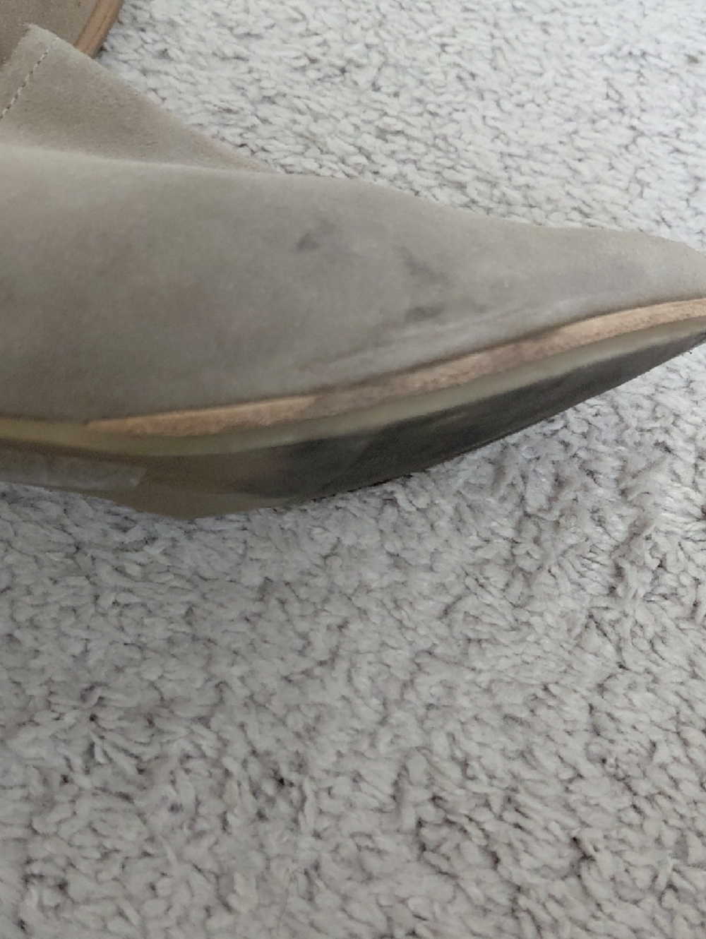 Treasure & Bond Taupe Suede Slip-On Mules - Picture 5 of 7